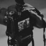 Kamera, die von Bloggern benutzt wird